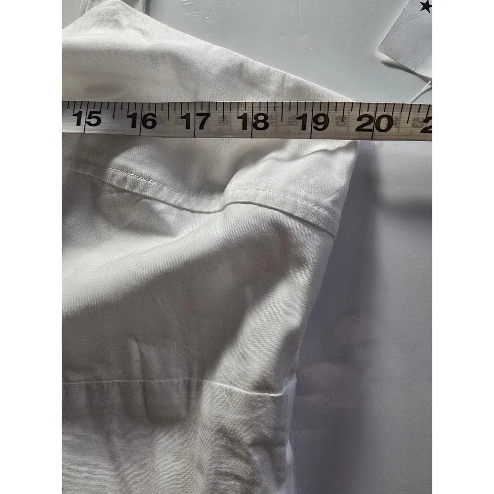 Bar‎ III White Cutout Ruffle Hem Sundress XL